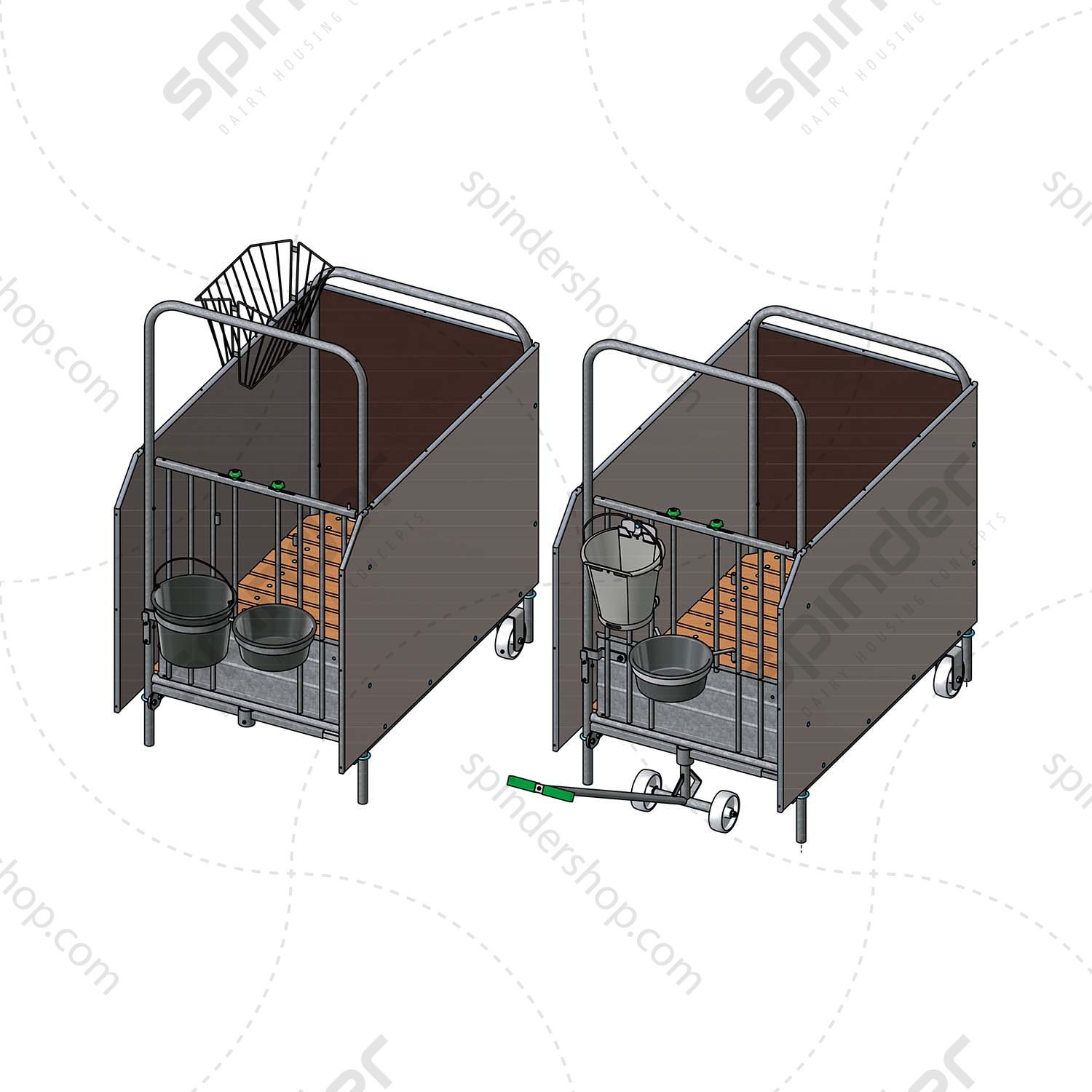 0152920-kalverbox-classic-spinder Hooiruif voor kalverbox type Classic, verzinkt - Afbeelding 4