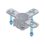 Stel bevestiging ringen 2,5" - Afbeelding 2