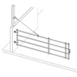 Schoorset voor draaihek 1,5" en 2" - Afbeelding 3