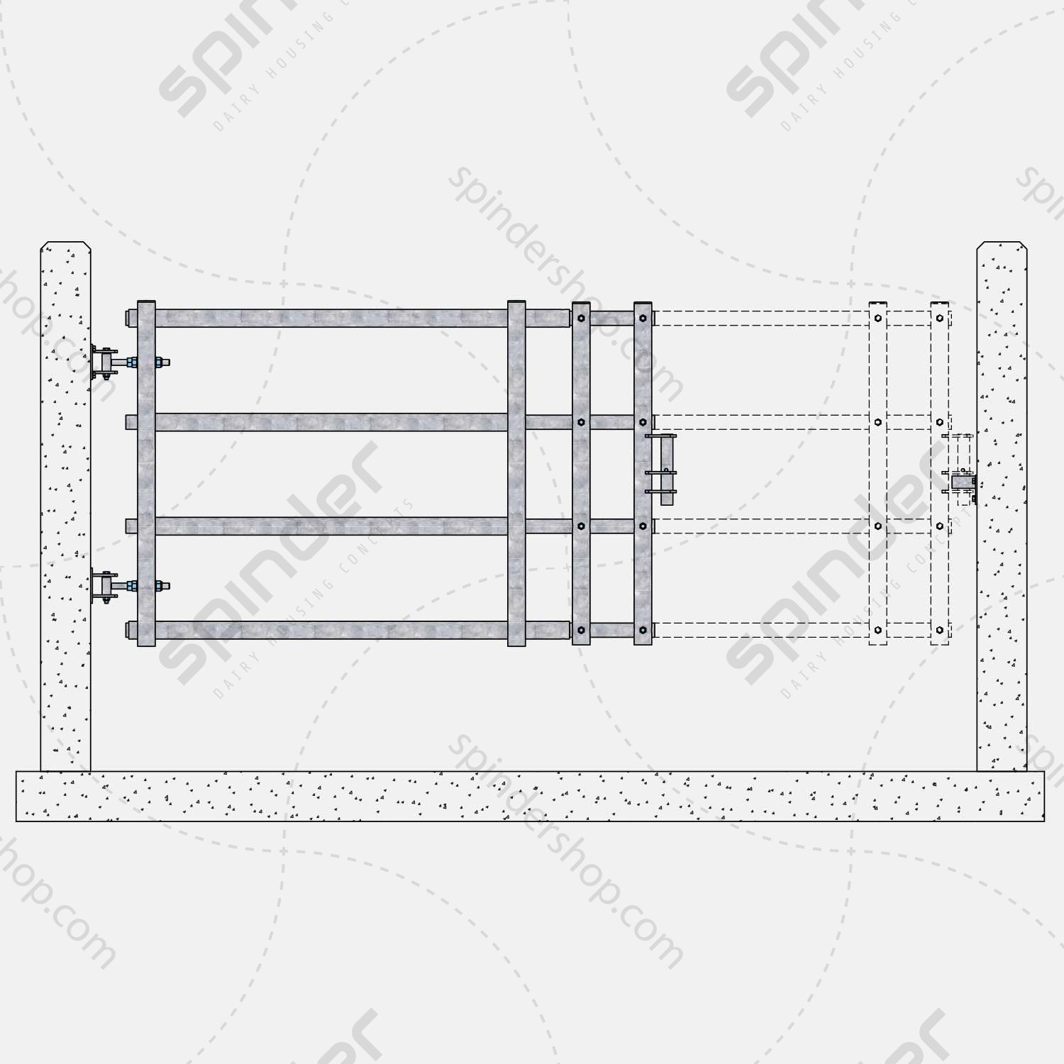 Slide 4 buis afscheidshekken Spinder