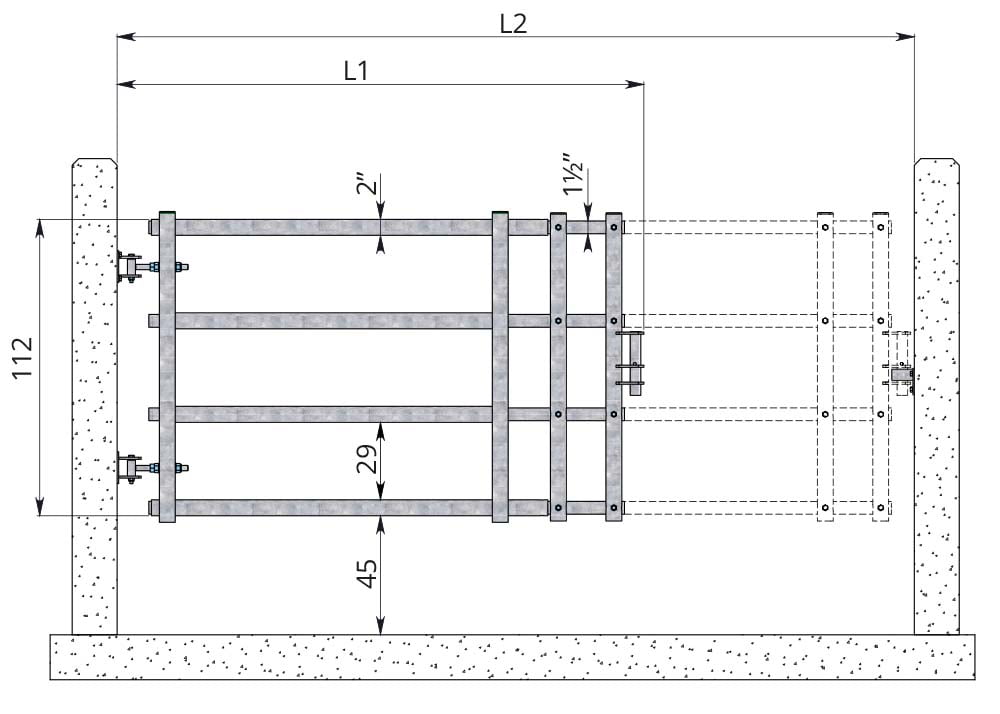 4- buis afscheidingshekken slide Spinder