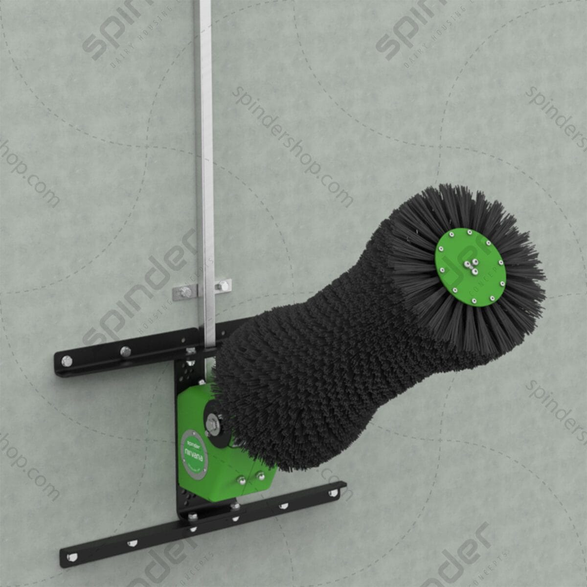 Roterende koeborstel Nirvana Spinder muur