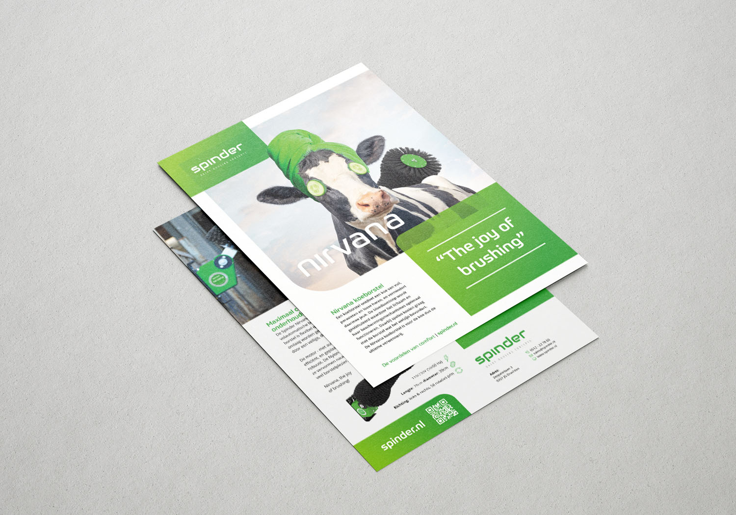 Flyer Nirvana roterende koeborstel
