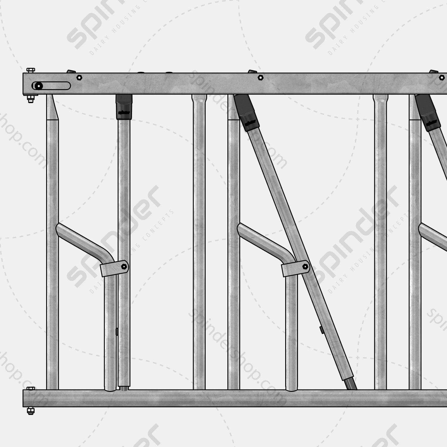Baseline zelfsluitend voerhek vaarzen