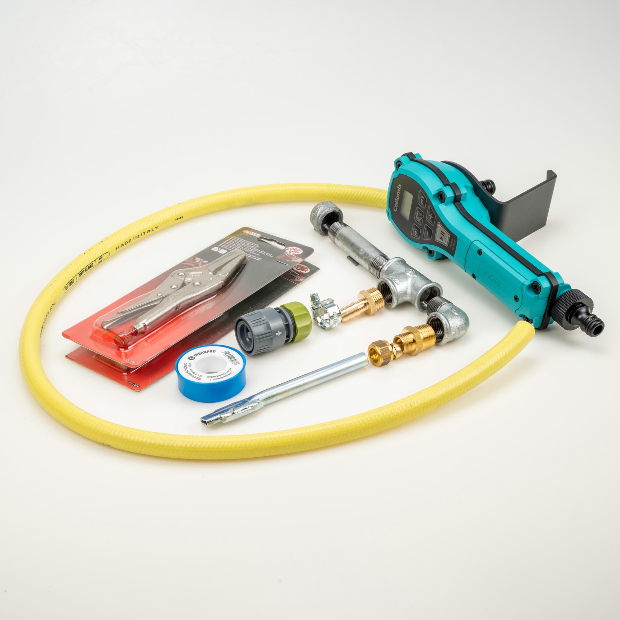 Vulset waterbedden compleet met Collomix watermeter
